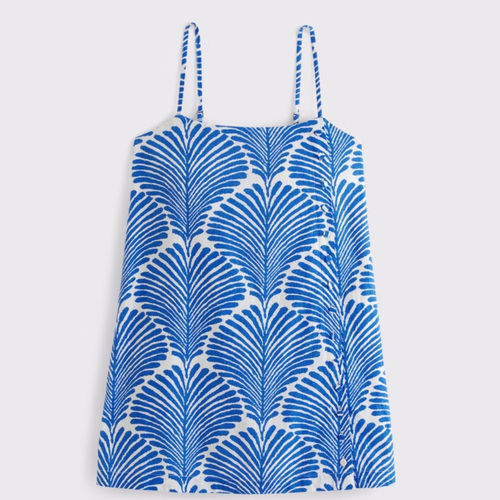 Abercrombie & Fitch Blue and White Mini Dress